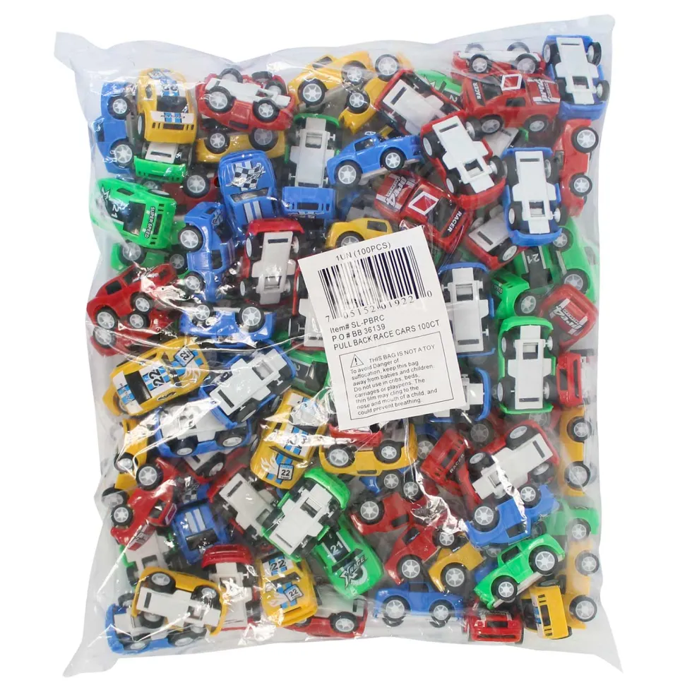 Pull-Back Race Cars 2" (100 PACK)