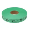 Roll Tickets - 25 Cent - Green 2000 Roll (EACH)