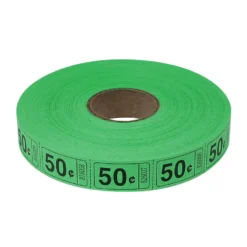 Roll Tickets - 50 Cent - Green 2000 Roll (EACH)