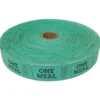 Roll Tickets - Meal - Green 2000 Roll (EACH)