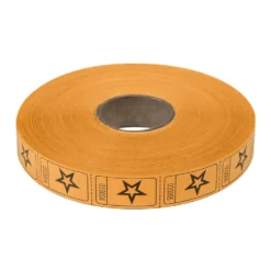 Roll Tickets - Star - Orange 2000 Roll (EACH)