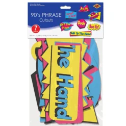 90's Phrase Cutouts 8.5" - 19.5" (7 PACK)