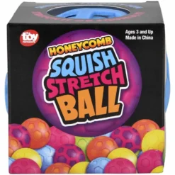 Squish And Stretch Honeycomb Ball Assorted 3