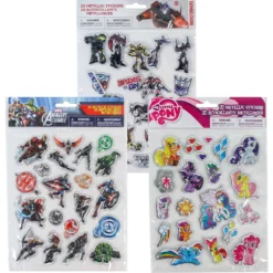 Stickers - Licensed Metallic Puffy Assorted (EACH)