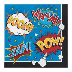 Superhero Slogan Lunch Napkins (16 PACK)