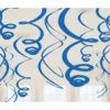 Swirl Decorations Blue 22" (12 PACK)