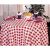 Table Cover - Round Red Gingham 82" (EACH)