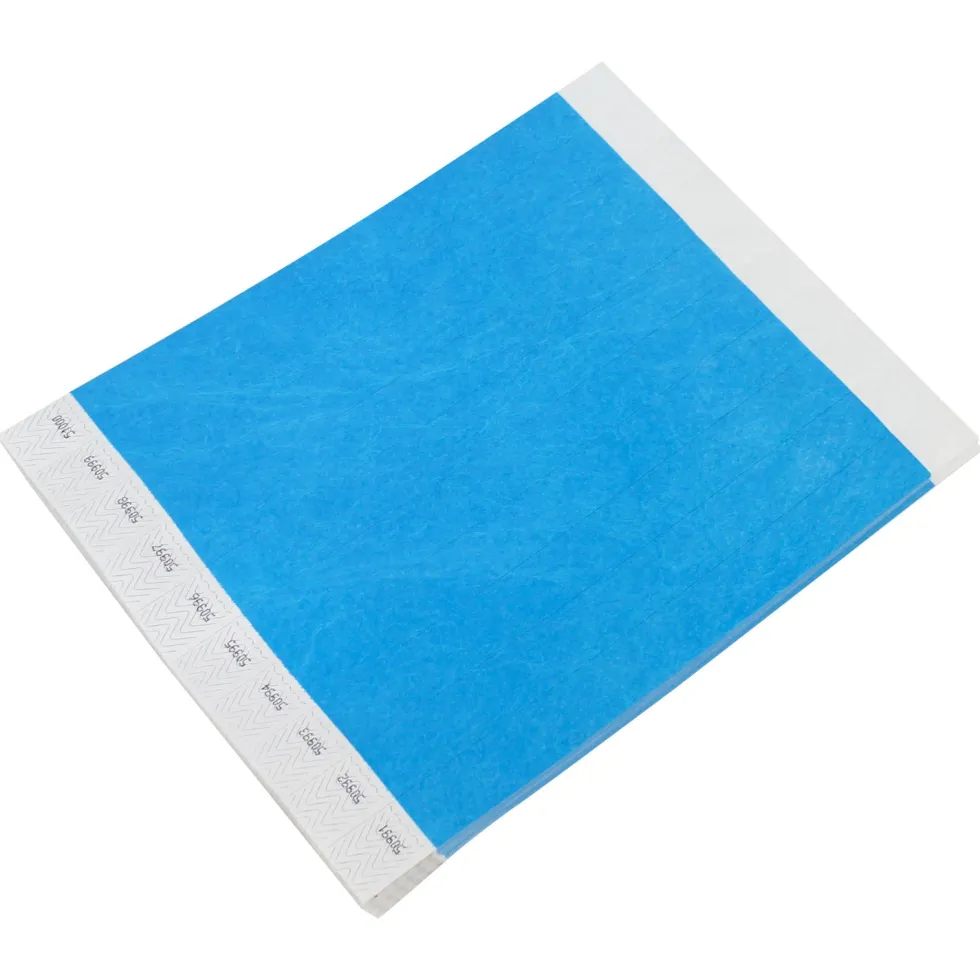 Tyvek Paper Wristbands - Blue 3/4" (500 PACK)