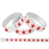 Tyvek Paper Wristbands - Red Stars 3/4" (500 PACK)