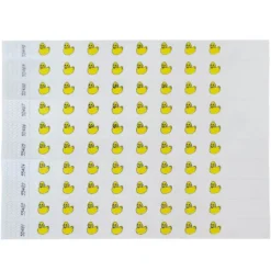 Tyvek Paper Wristbands - Rubber Ducks 3/4" (500 PACK)
